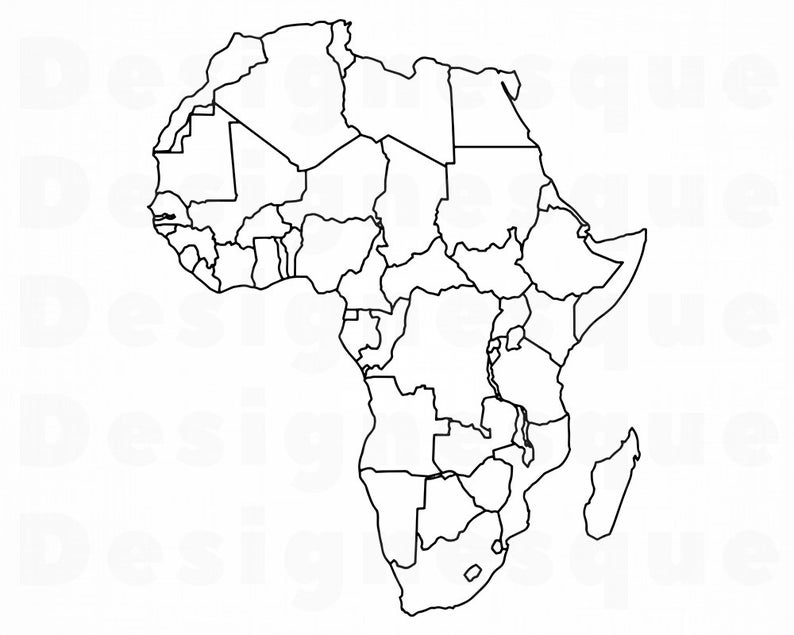 Africa clipart outline, Africa outline Transparent FREE for.