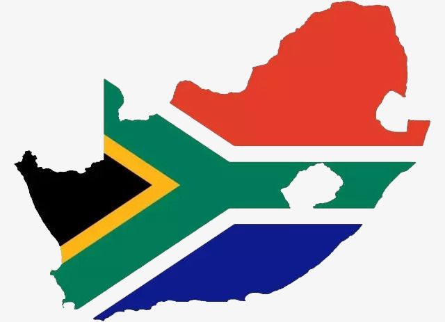 South African Flag Map, Flag Clipart, Map Clipart, Map PNG.