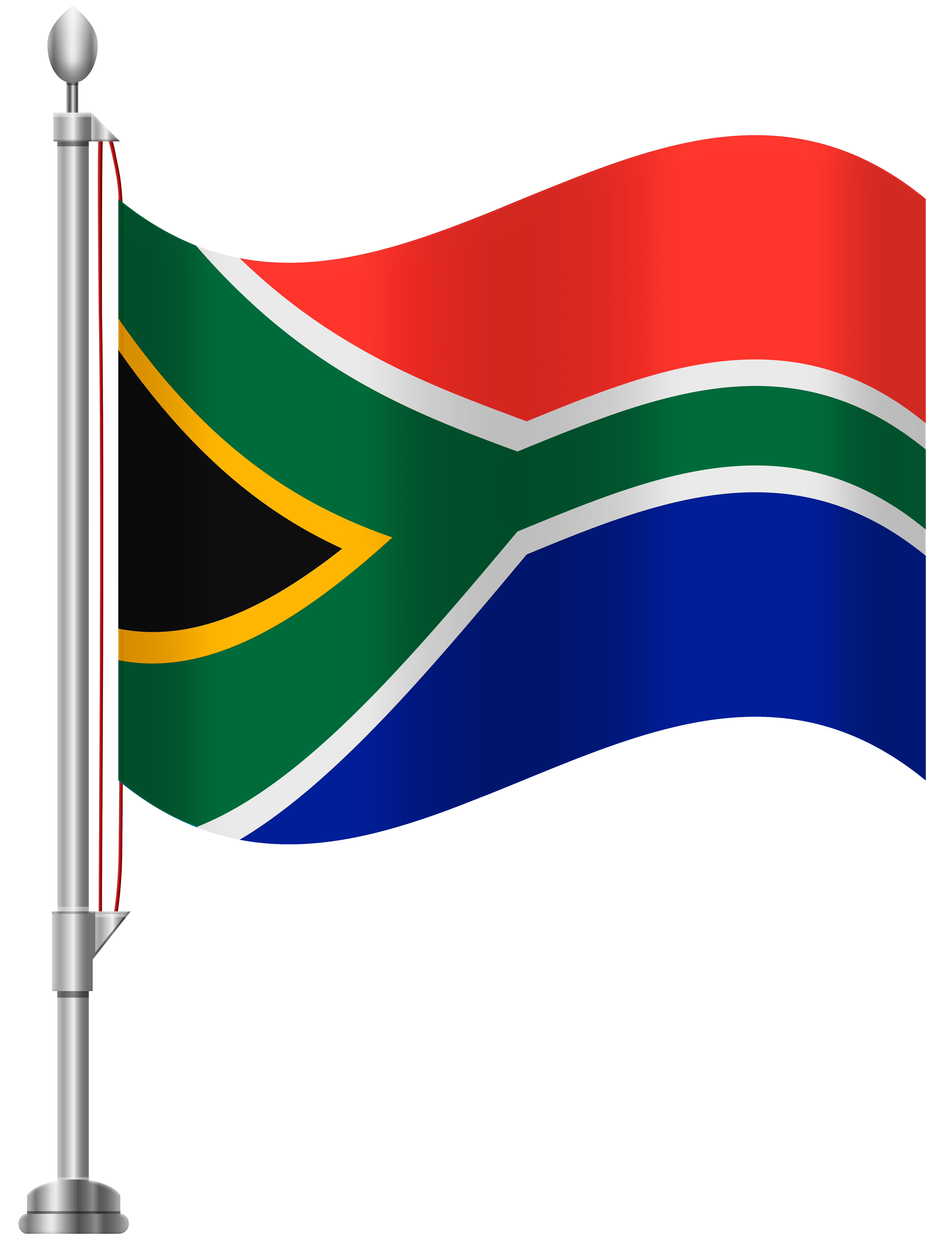 South Africa Flag PNG Clip Art.