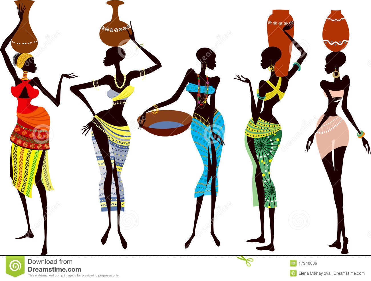 African Women Clipart.
