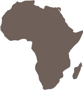 Africa Map clip art.