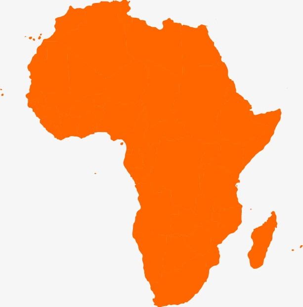 Orange Map Of Africa PNG, Clipart, Africa, Africa, Africa.