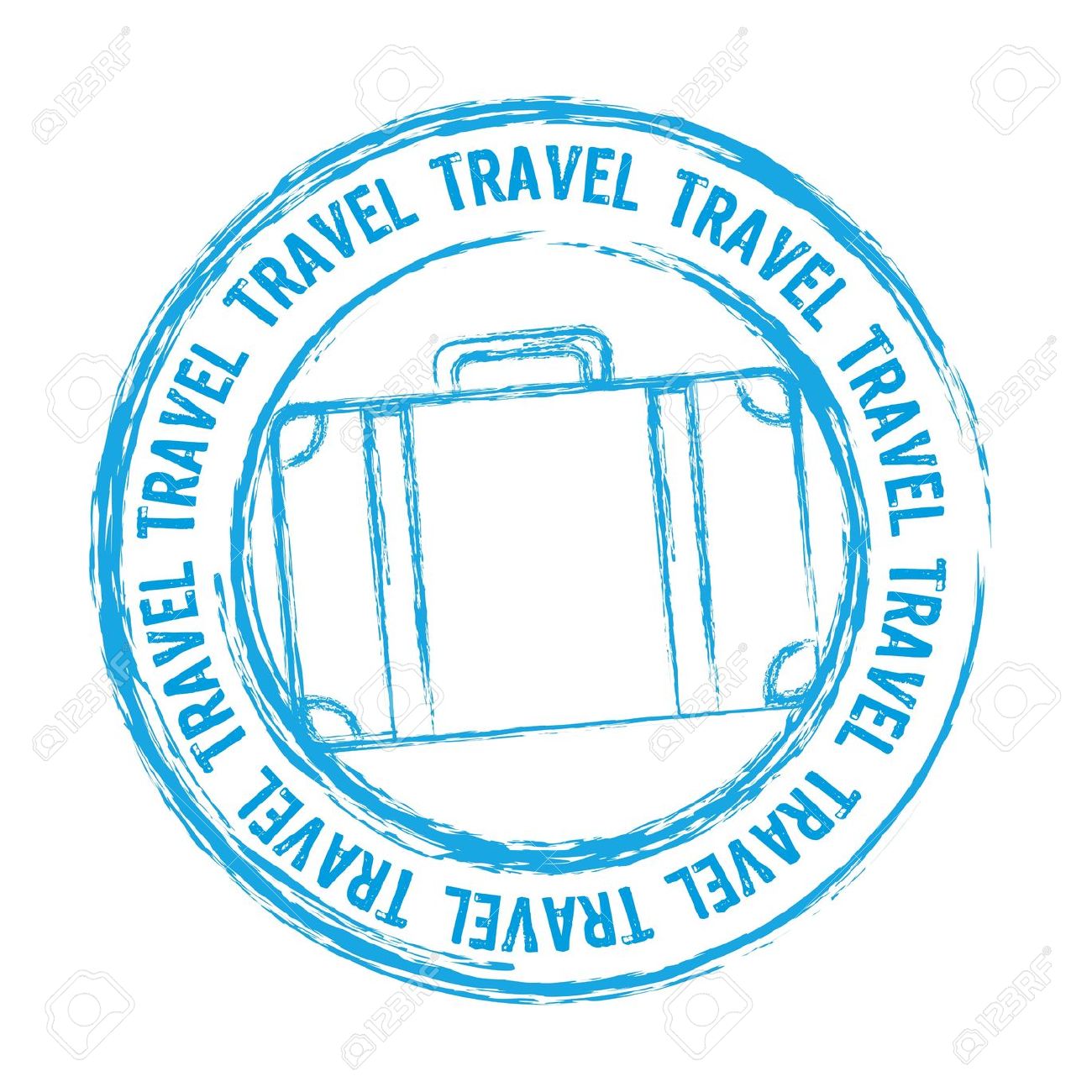 Travel Stamps Clipart.