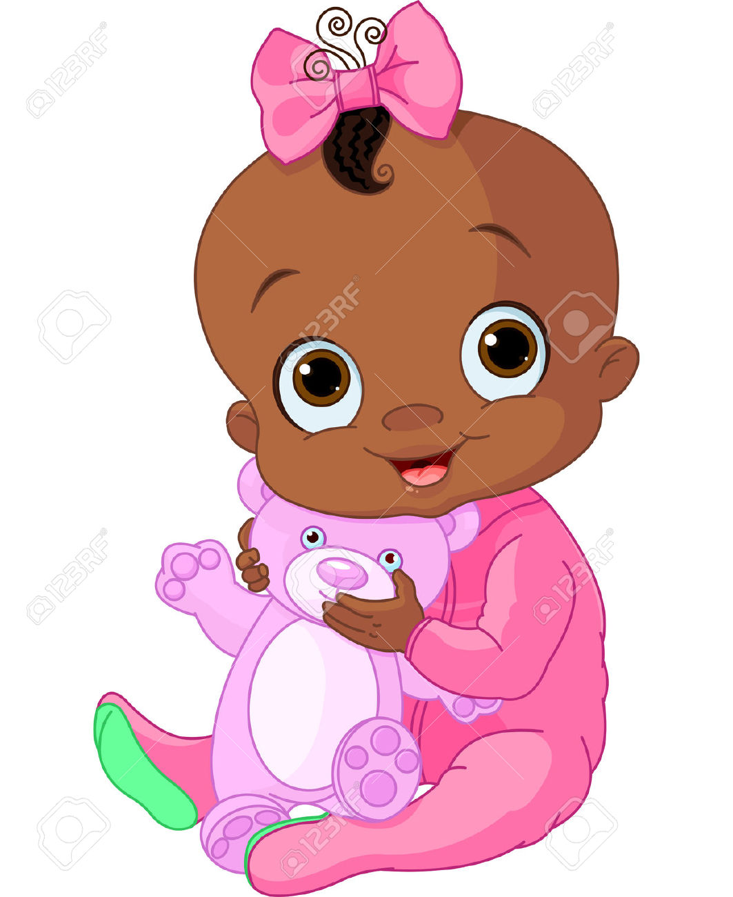 African American Baby Clipart.