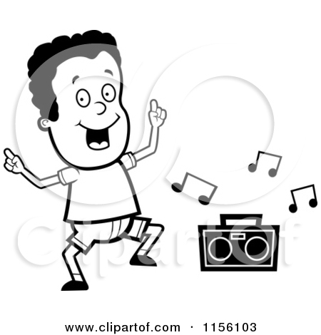 Kids Dancing Clipart Black And White.