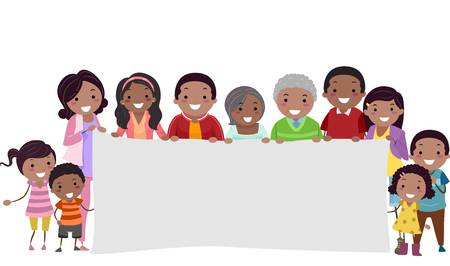 African American Family Clip Art