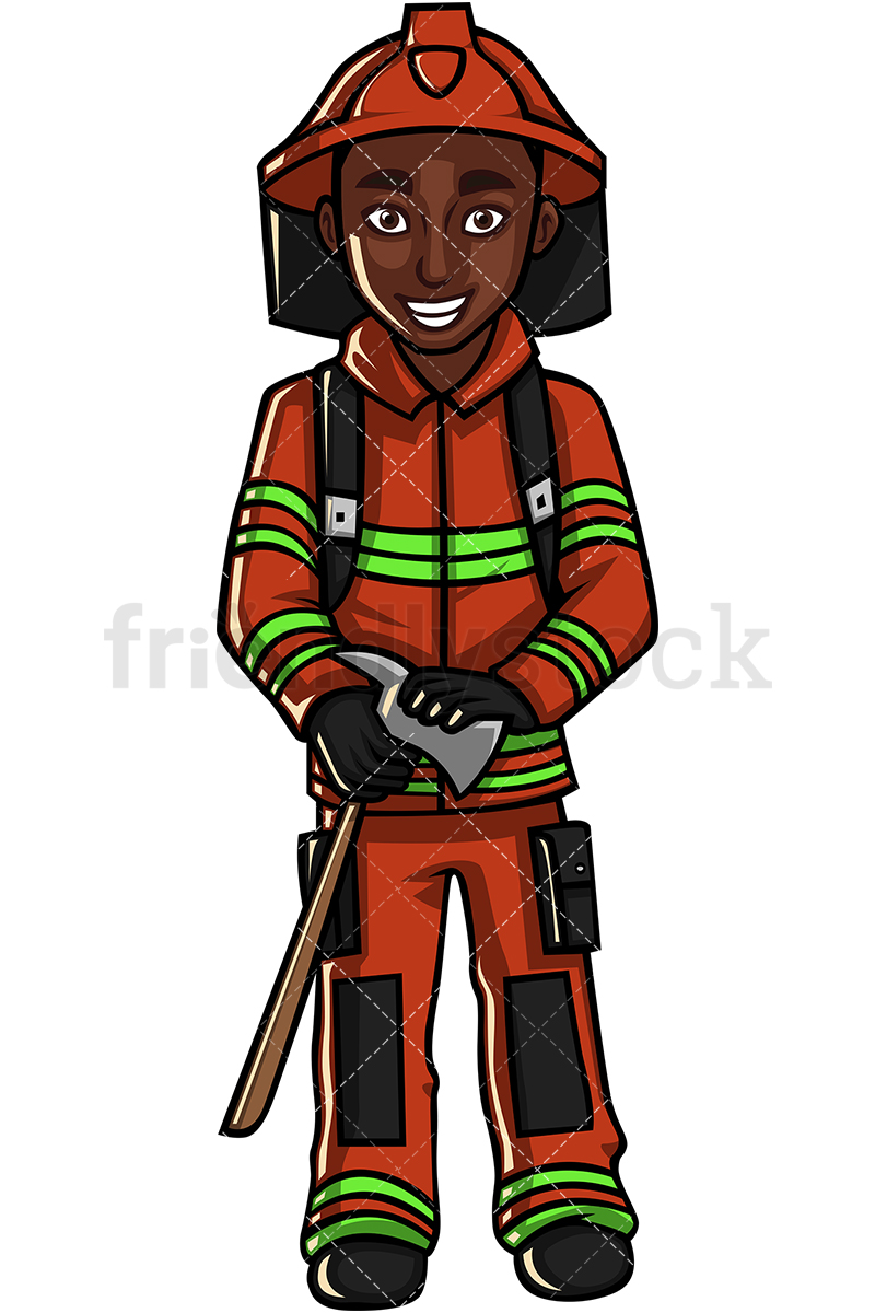 Black Firefighter.