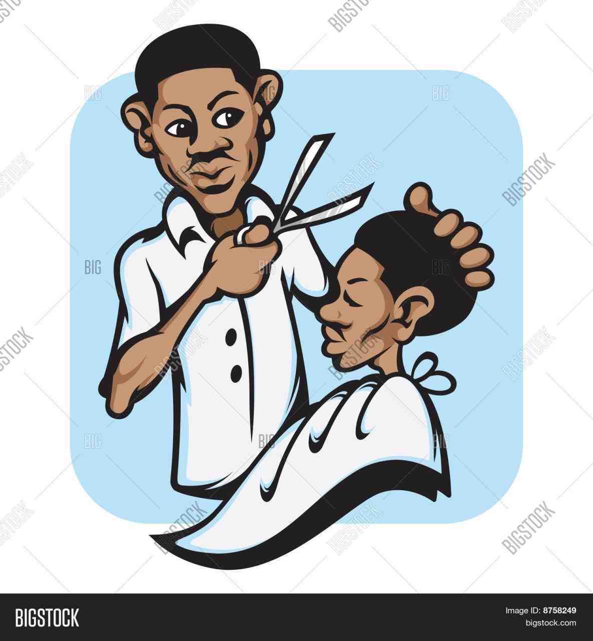 1196 Barber free clipart.