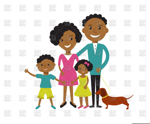 African American Mother And Baby Clipart.