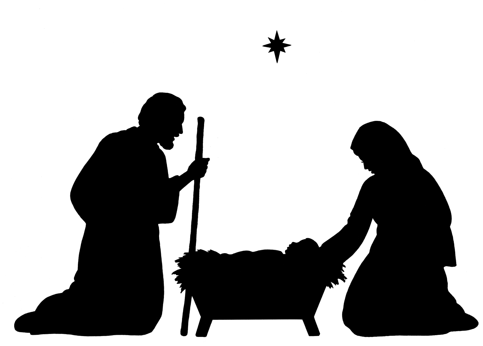 Free Nativity Black Cliparts, Download Free Clip Art, Free.
