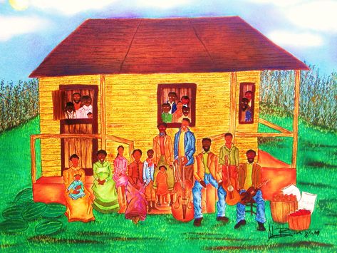 Idea Reunion African American Family Art.
