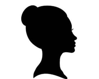 African American Woman Silhouette.