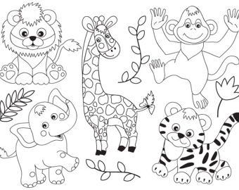 Jungle Animals Clipart.