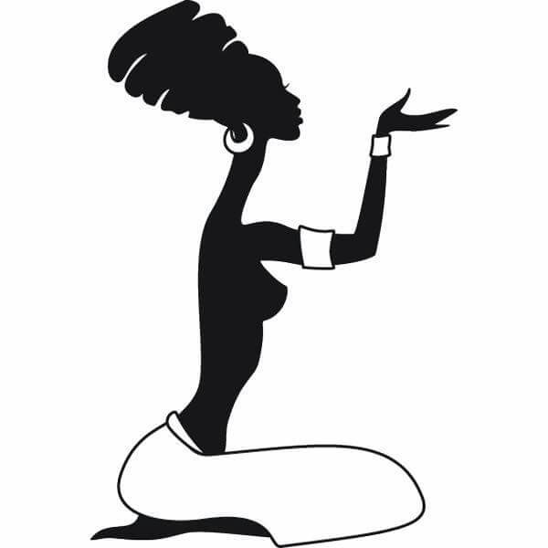 Silhouette African Woman at GetDrawings.com.