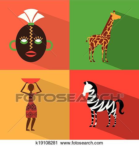 Africa design Clipart.