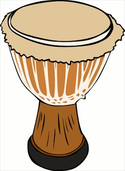 African drums clipart.