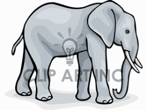 African Elephant Clipart.