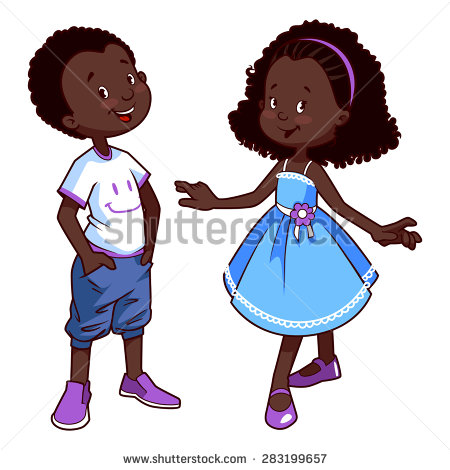 African Child Clipart.