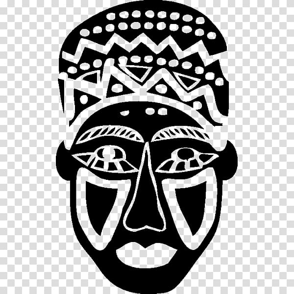 Africa Mask Drawing Masque Mukudji Paper, african.