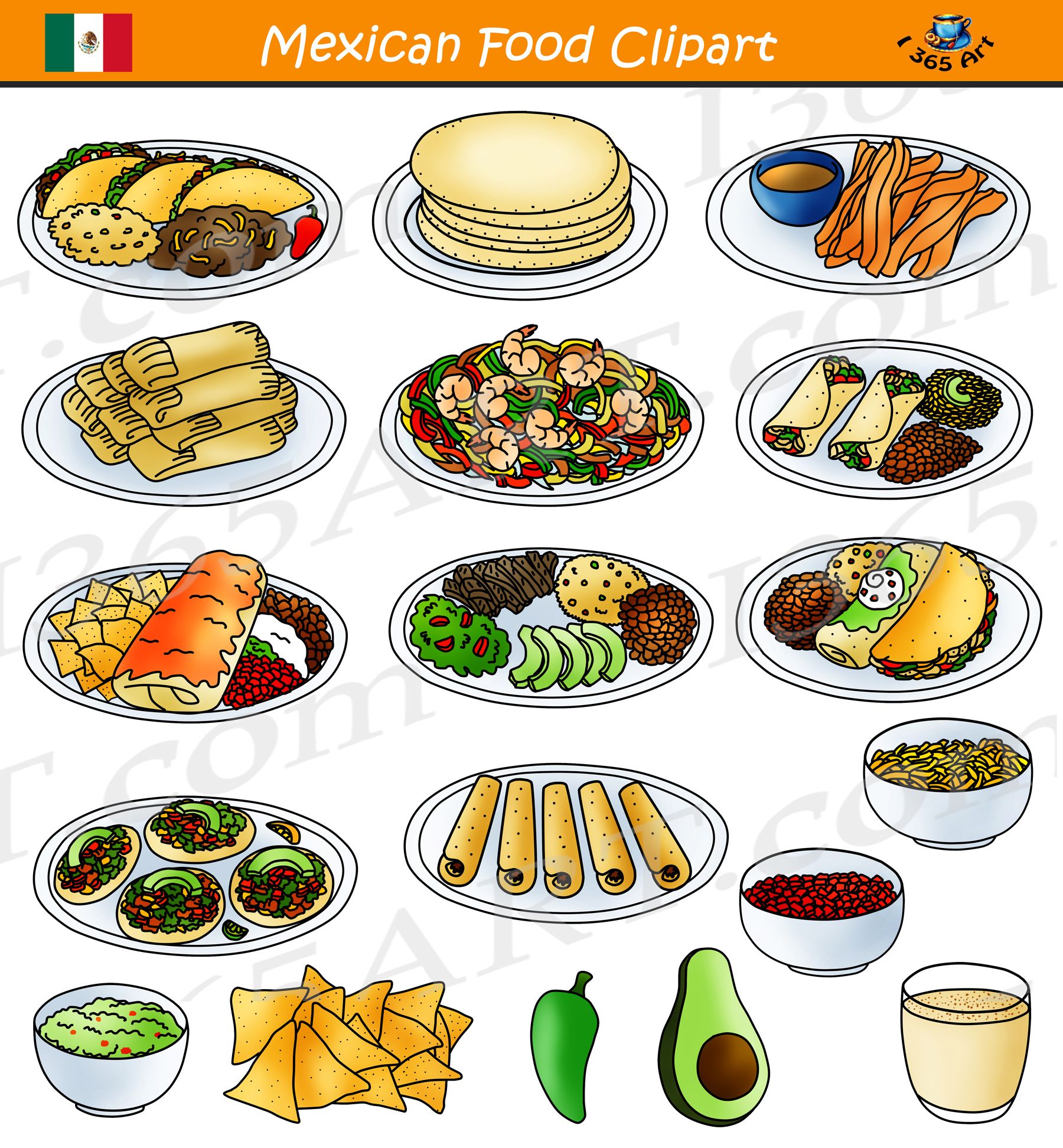 Mexican Food Clipart.