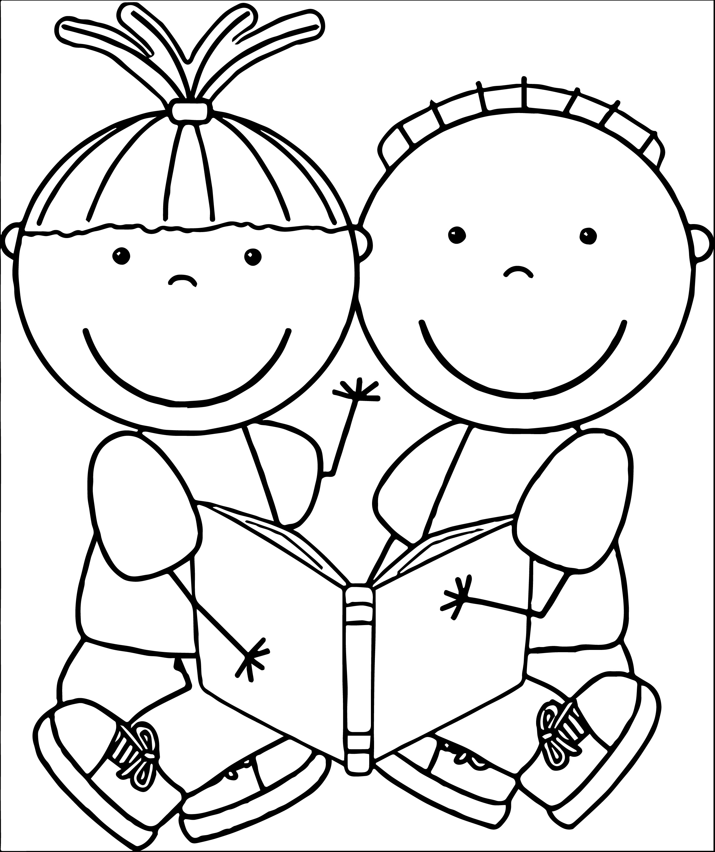 Free Reading Clipart Black And White.