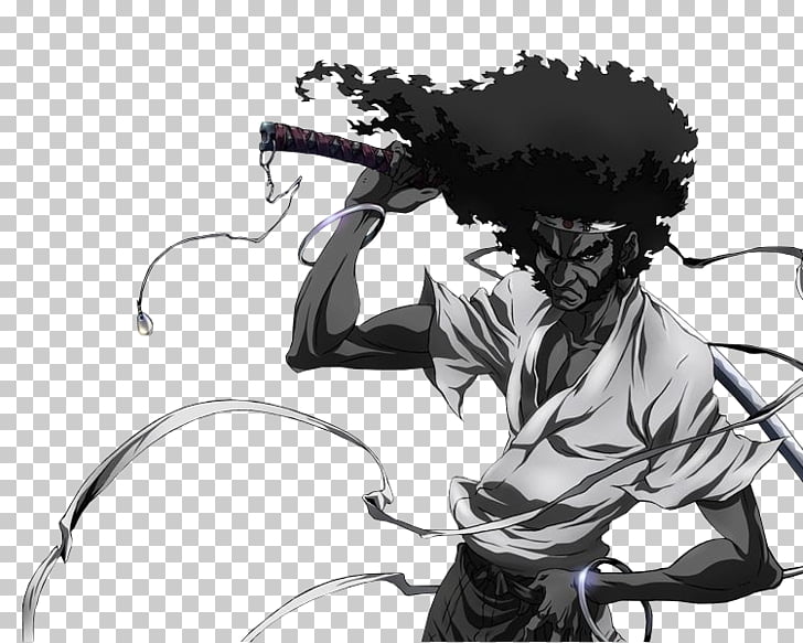 Afro Samurai Samurai cinema, samurai, male anime character.