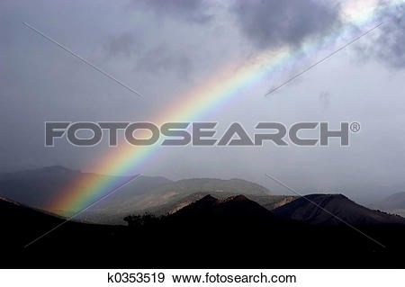 Stock Photograph of Rainbow after storm k0353519.