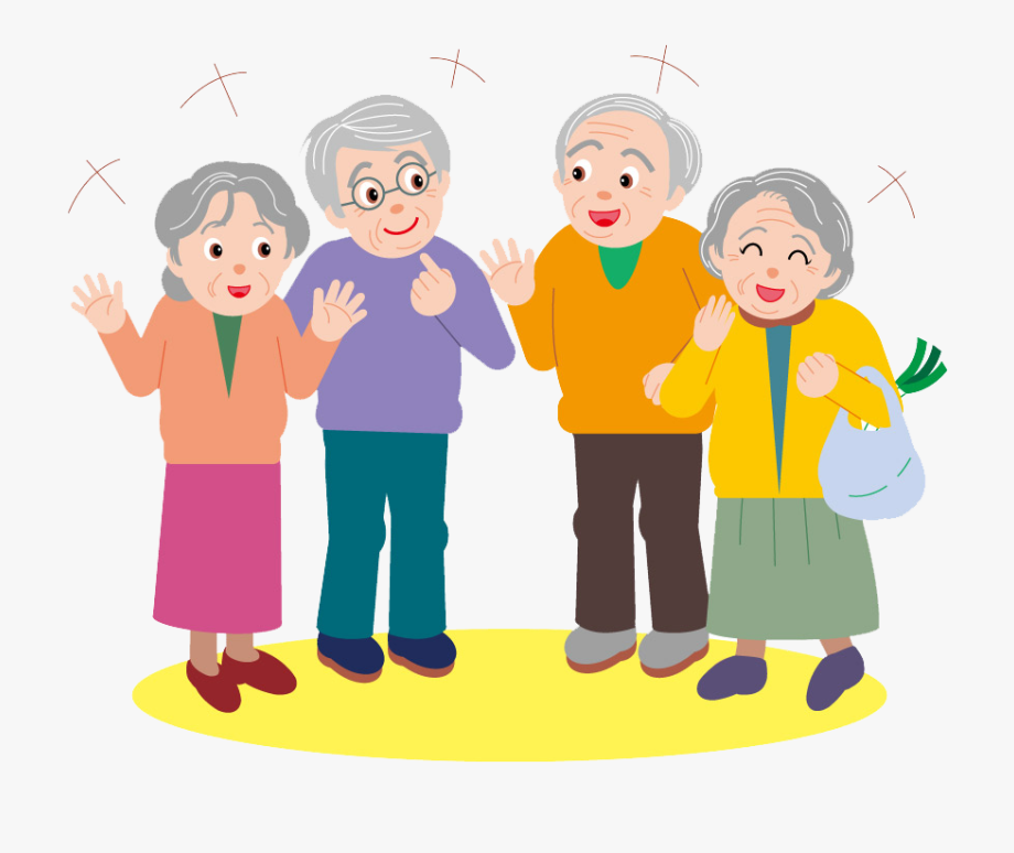Party Age Old Cartoon Elderly Hd Image Free Png.