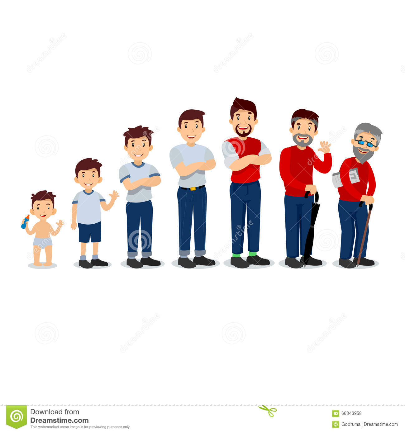 People Of All Ages Clipart.