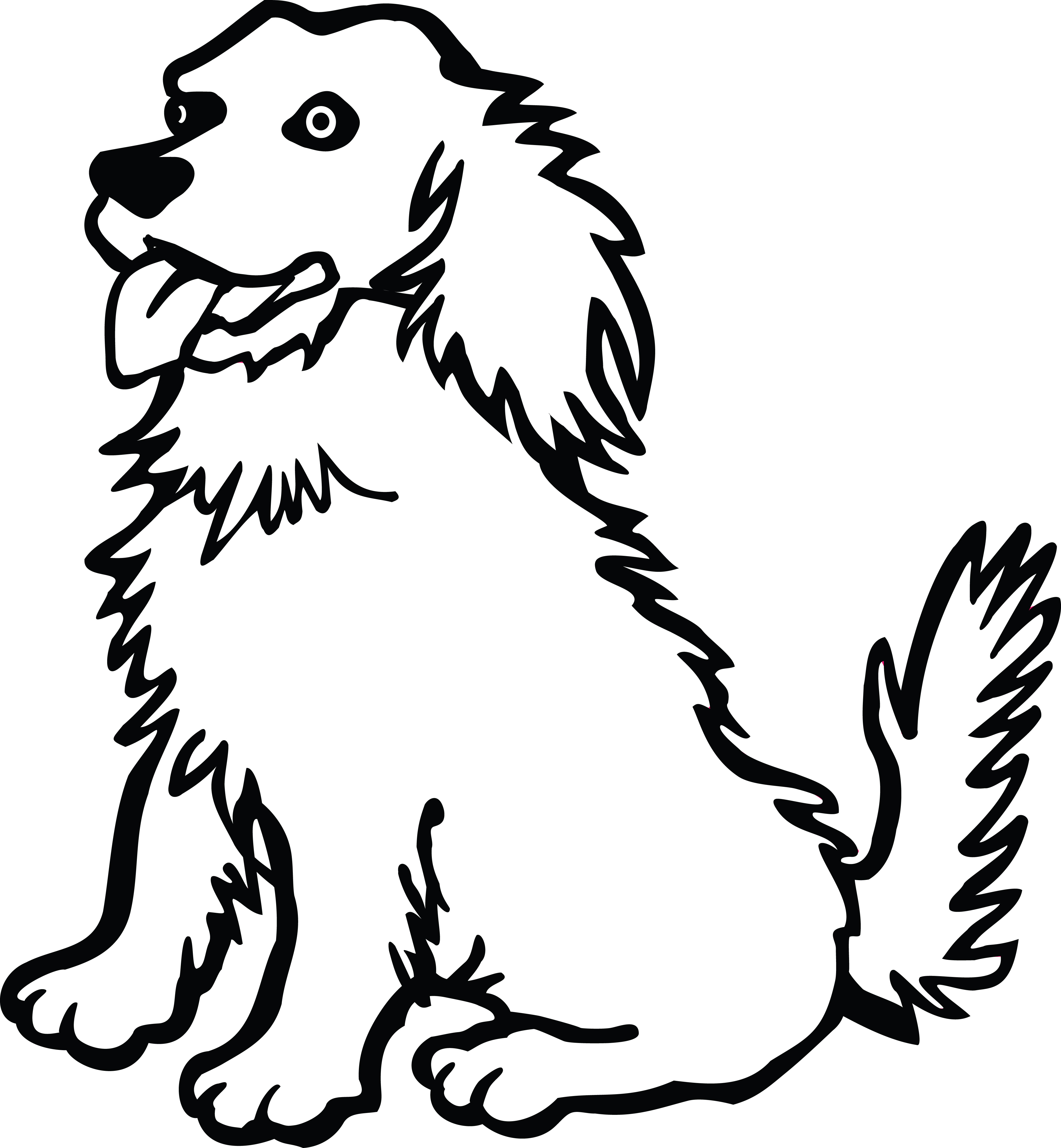 44737 Dog free clipart.