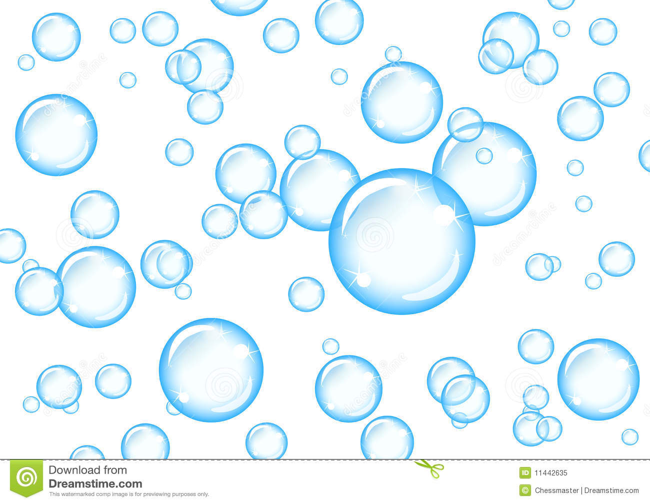 Air bubbles clipart.