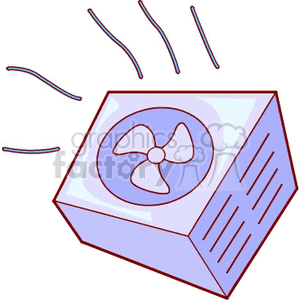 AC circulation clipart. Royalty.