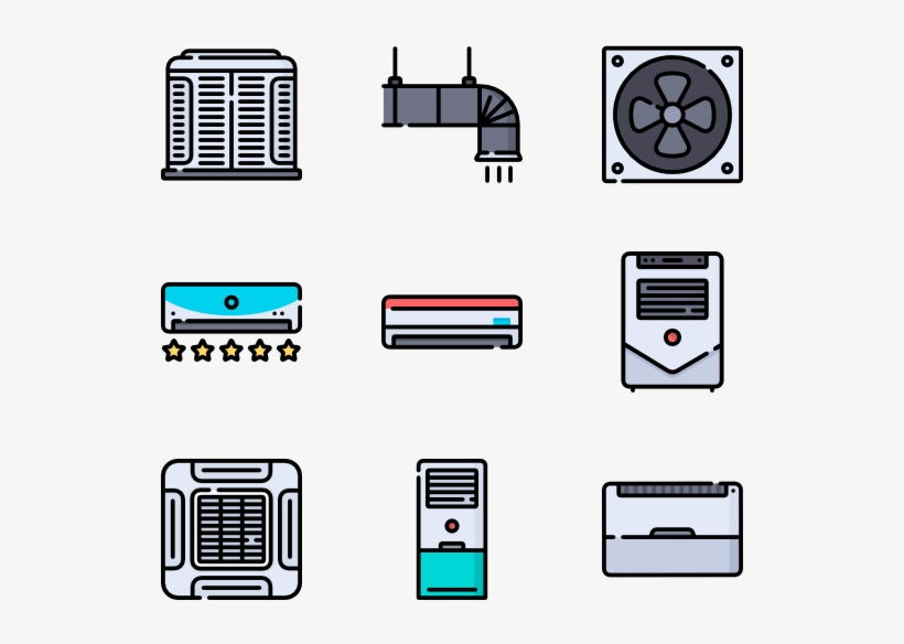 Air Conditioner 50 Icons.