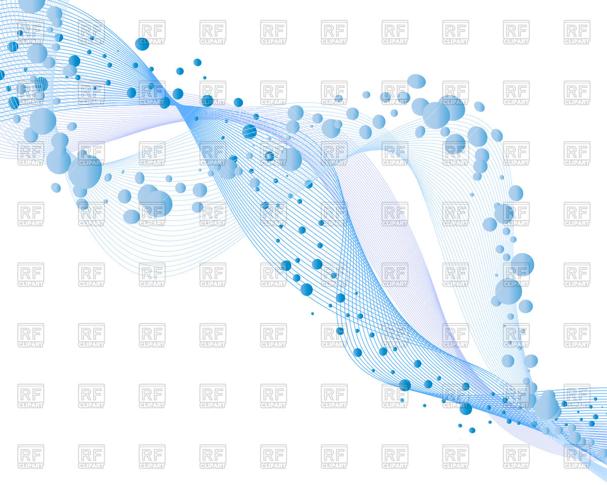 Abstract wavy background with bubbles of air Vector Image #85575.
