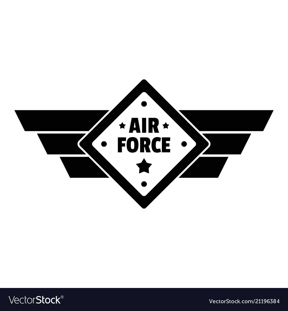 Air best force logo simple style.
