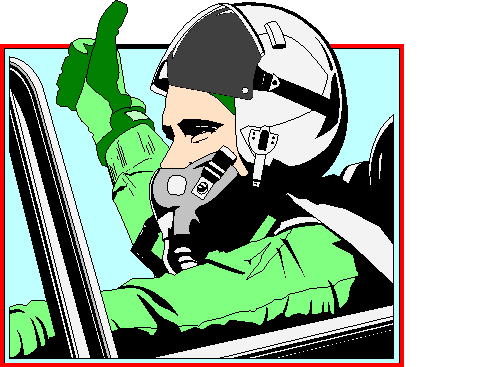 Military Pilot Clipart.