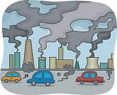 Poster on air pollution clipart.