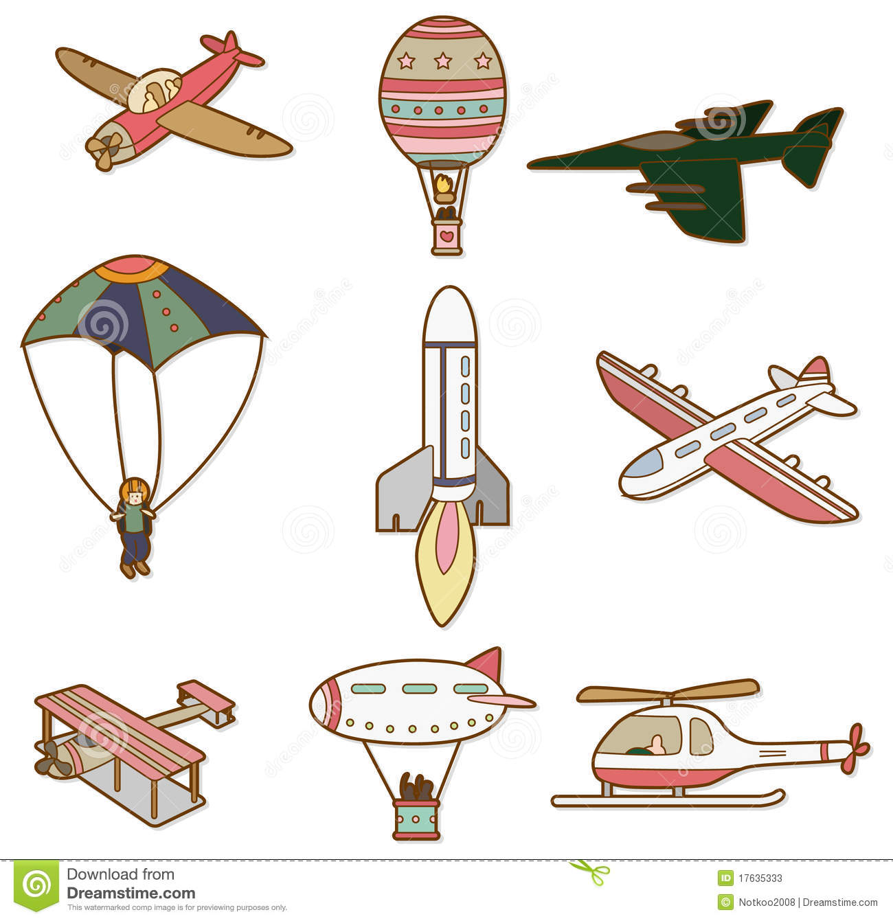 Air Transportation Clipart.