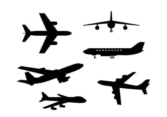Free Vector Plane Icons.