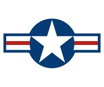 United States Roundel Military Aircraft Insignia Sticker.