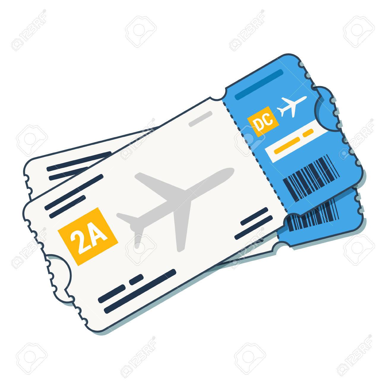 Airline tickets ,boarding pass icon Airline boarding pass.