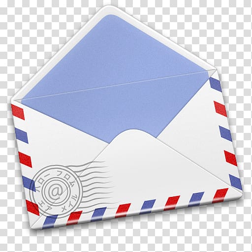 Envelope illustration, blue brand material, AirMail Stamp.