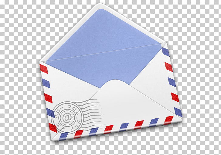 Blue brand material, AirMail Stamp, envelope illustration.
