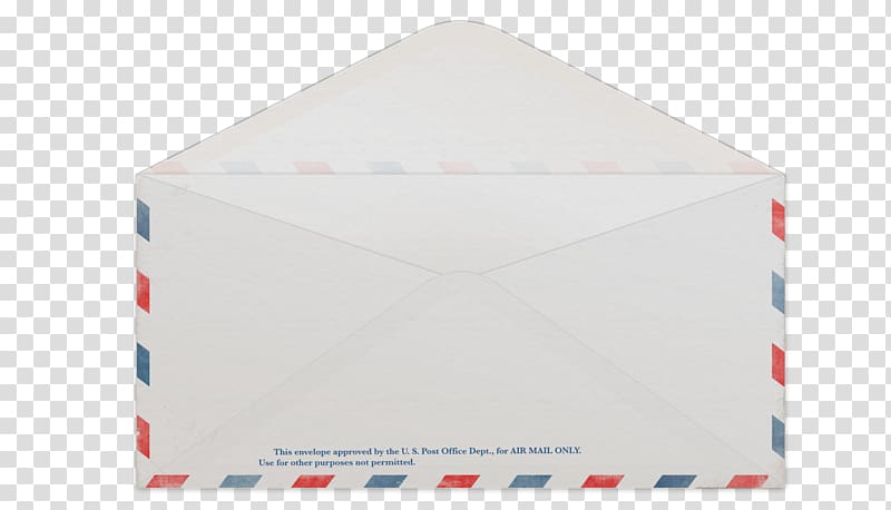Envelope Airmail Advertising , Open envelope transparent.