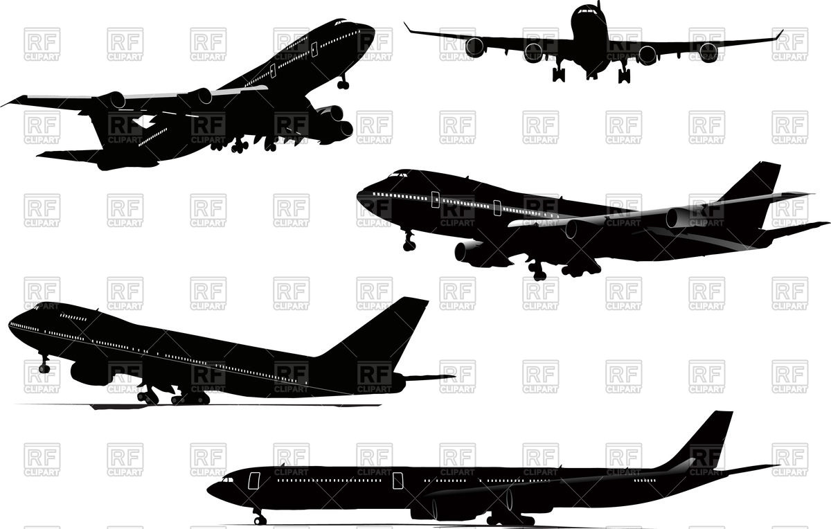 Airplane Clipart Side View.