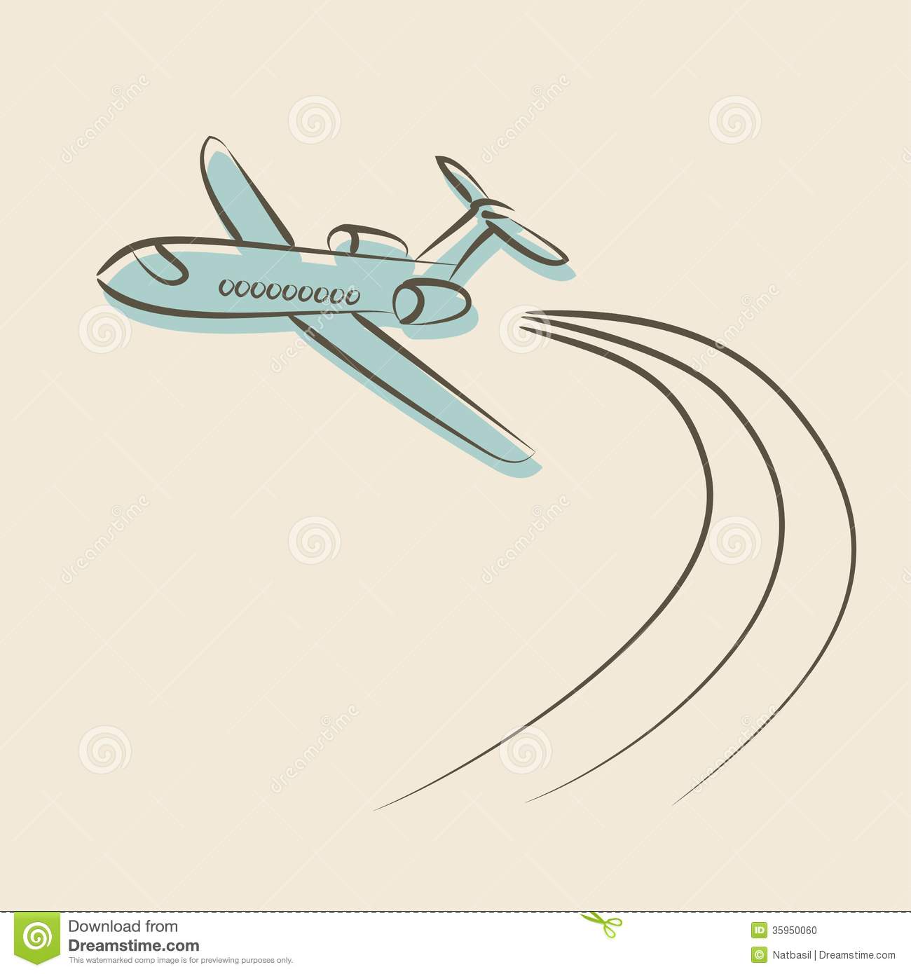 Airplane Clipart Background.