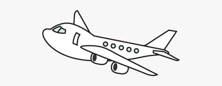 Airplane Clipart Black And White Png, Cliparts & Cartoons.
