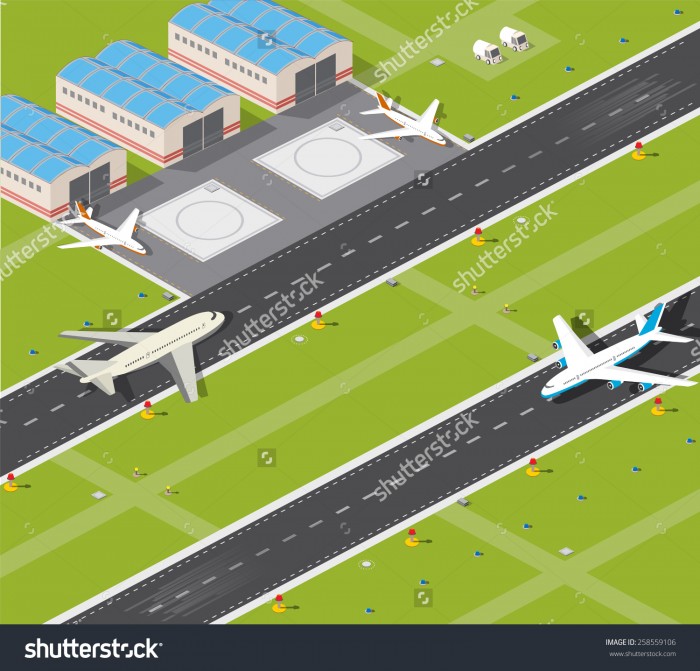 Airport Runway Clipart Vector, Clipart, PSD.