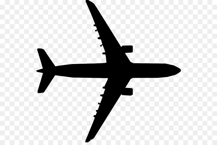 Airplane Silhouette png download.
