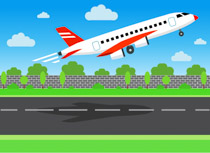 Airplane Taking Off Clipart.